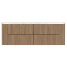 Thirroul 1500mm Wall Hung Double Vanity with Solid Surface Countertop